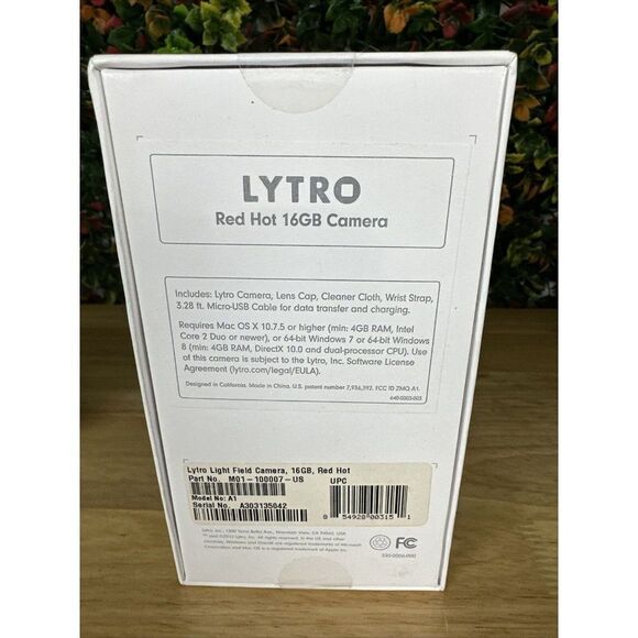 Lytro Model A1 Light Field Digital Camera Red 16GB Point-Shoot (TESTED) + Access - Picture 6 of 8